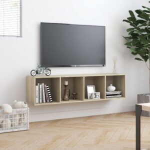 vidaXL Bokhylla/TV-bänk sonoma-ek 143x30x36 cm - Bild 4