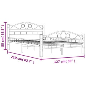 vidaXL Sängram svart metall 120x200 cm - Bild 10