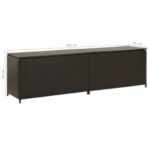 vidaXL Dynbox konstrotting 200x50x60 cm brun - Bild 8