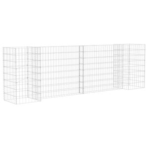 vidaXL Planteringsgabion H-formad stål 260x40x80 cm - Bild 2