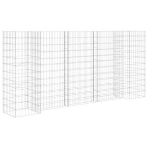 vidaXL Planteringsgabion H-formad stål 260x40x120 cm - Bild 2