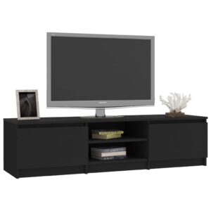 vidaXL Tv-bänk svart 140x40x35,5 cm konstruerat trä - Bild 3