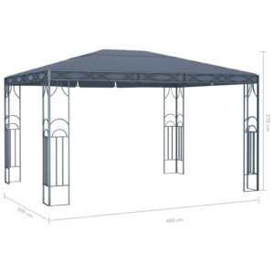 vidaXL Paviljong 400x300 cm antracit - Bild 5