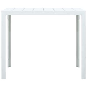 vidaXL Soffbord vit 78x78x74 cm HDPE träutseende - Bild 2