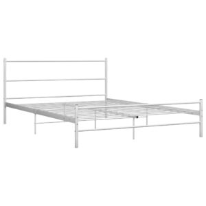 vidaXL Sängram vit metall 120x200 cm - Bild 2