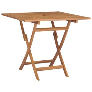 vidaXL Hopfällbart trädgårdsbord 85x85x76 cm massiv teak - Bild 2