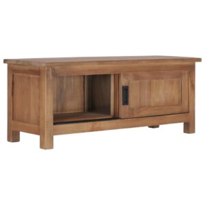 vidaXL TV-bänk 90x30x35 cm massiv teak - Bild 2