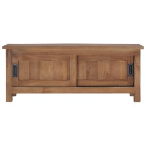 vidaXL TV-bänk 90x30x35 cm massiv teak - Bild 3