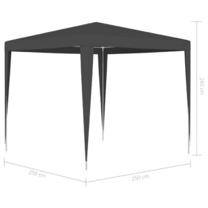 vidaXL Professionellt partytält 2,5x2,5 m antracit 90 g/m² - Bild 6