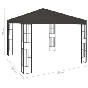 vidaXL Paviljong 3x3 m antracit - Bild 7