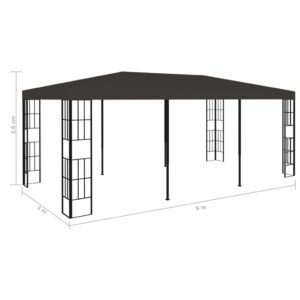 vidaXL Paviljong 3x6 m antracit - Bild 7