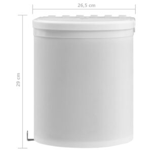 vidaXL Inbyggd sophink plast 12 L - Bild 8