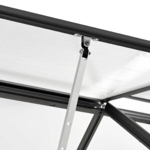 vidaXL Växthus antracit aluminium 4,75 m³ - Bild 4