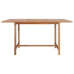 vidaXL Trädgårdsbord 150x150x76 cm massiv teak - Bild 3