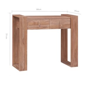 vidaXL Avlastningsbord 90x35x75 cm massiv teak - Bild 9