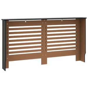 vidaXL Elementskydd svart 152x19x81,5 cm MDF - Bild 5