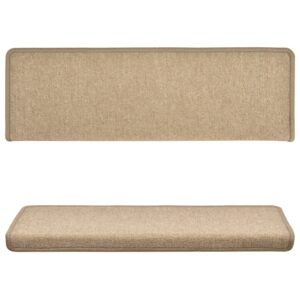 vidaXL Trappstegsmattor 15 st 65x21x4 cm taupe - Bild 4