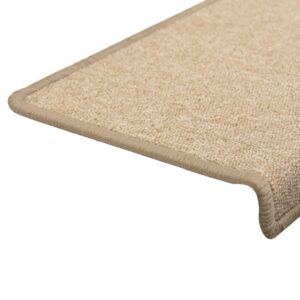 vidaXL Trappstegsmattor 15 st 65x21x4 cm taupe - Bild 5