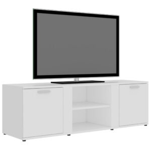 vidaXL Tv-bänk vit 120x34x37 cm konstruerat trä - Bild 3