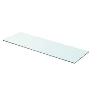 vidaXL Hyllplan 2 st glas genomskinlig 80x25 cm - Bild 2