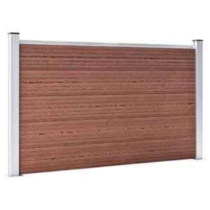 vidaXL Staketpanel WPC 353x106 cm brun - Bild 2