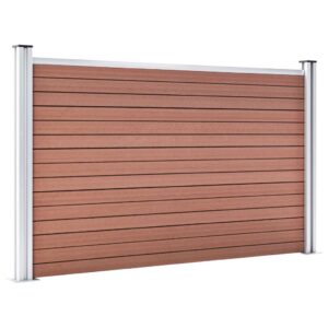 vidaXL Staketpanel WPC 353x106 cm brun - Bild 3