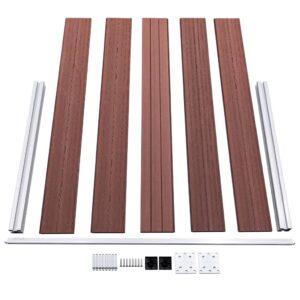 vidaXL Staketpanel WPC 353x106 cm brun - Bild 6