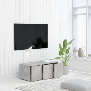 vidaXL TV-bänk betonggrå 80x34x30 cm spånskiva - Bild 4