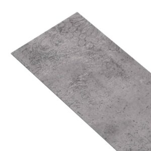 vidaXL Ej självhäftande PVC-golvplankor 5,26 m² 2 mm cementbrun - Bild 7