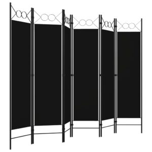 vidaXL Rumsavdelare 6 paneler svart 240x180 cm - Bild 3