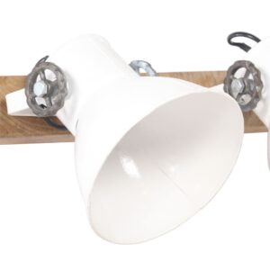 vidaXL Industriell vägglampa vit 65x25 cm E27 - Bild 5