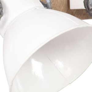 vidaXL Industriell vägglampa vit 65x25 cm E27 - Bild 7