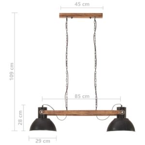 vidaXL Hänglampa industriell 25 W svart 109 cm E27 - Bild 11