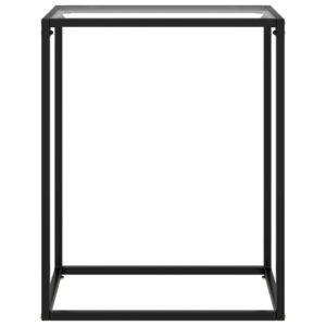 vidaXL Avlastningsbord transparent 60x35x75 cm härdat glas - Bild 2