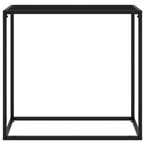 vidaXL Konsolbord svart 80x35x75 cm härdat glas - Bild 2