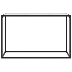 vidaXL Konsolbord vit 120x35x75 cm härdat glas - Bild 2