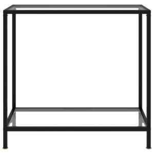 vidaXL Konsolbord transparent 80x35x75 cm härdat glas - Bild 2