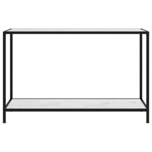 vidaXL Konsolbord vit 120x35x75 cm härdat glas - Bild 2