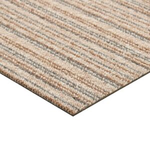 vidaXL Textilplattor 20 st 5 m² 50x50 cm beige ränder - Bild 6