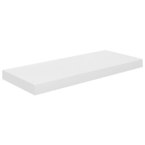 vidaXL Svävande vägghylla vit högglans 60x23,5x3,8 cm MDF - Bild 2