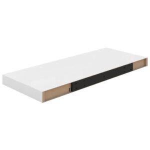 vidaXL Svävande vägghylla vit högglans 60x23,5x3,8 cm MDF - Bild 6