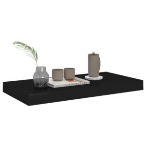 vidaXL Svävande vägghyllor 2 st svart 50x23x3,8 cm MDF - Bild 3