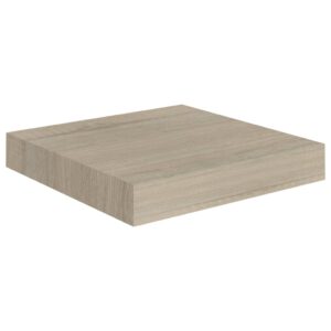 vidaXL Svävande vägghyllor 2 st ek 23x23,5x3,8 cm MDF - Bild 4