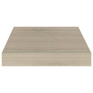 vidaXL Svävande vägghyllor 2 st ek 23x23,5x3,8 cm MDF - Bild 5