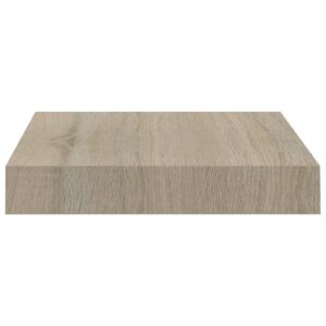 vidaXL Svävande vägghyllor 2 st ek 23x23,5x3,8 cm MDF - Bild 6