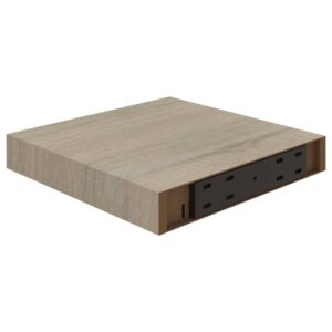 vidaXL Svävande vägghyllor 2 st ek 23x23,5x3,8 cm MDF - Bild 7