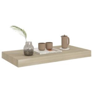 vidaXL Svävande vägghyllor 2 st ek 50x23x3,8 cm MDF - Bild 3