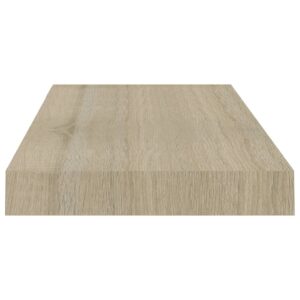 vidaXL Svävande vägghyllor 2 st ek 50x23x3,8 cm MDF - Bild 6