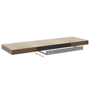 vidaXL Svävande vägghylla ek 80x23,5x3,8 cm MDF - Bild 5