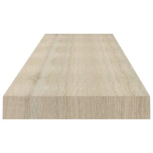 vidaXL Svävande vägghyllor 4 st ek 120x23,5x3,8 cm MDF - Bild 6